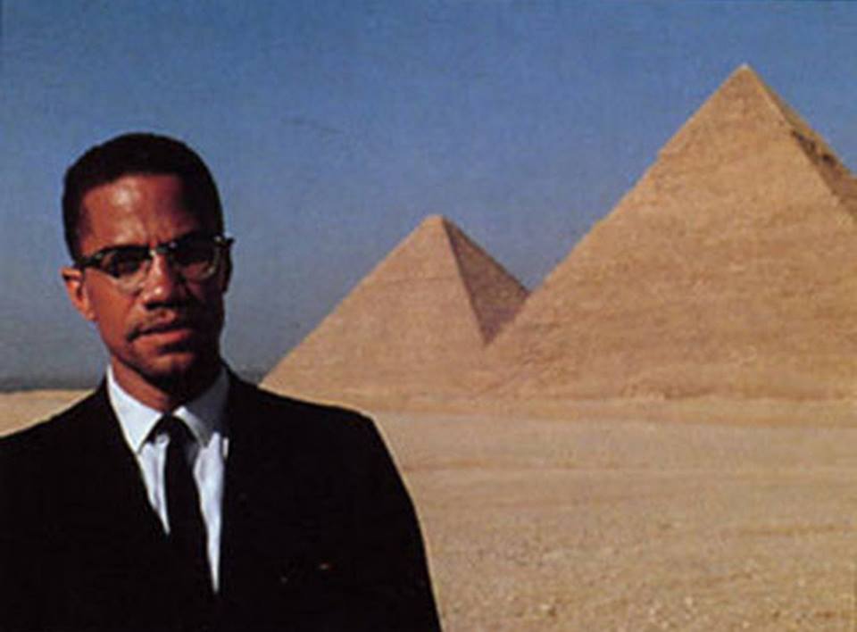 Malcolm X at the pyramids