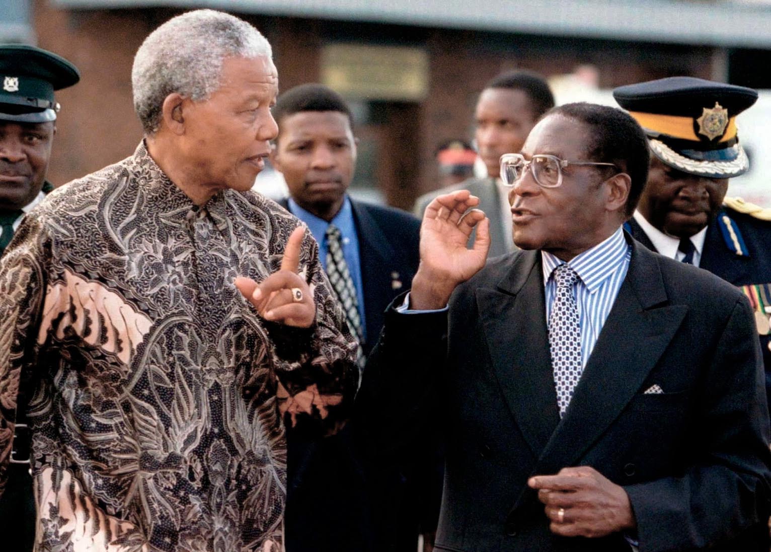 Mandela and Mugabe